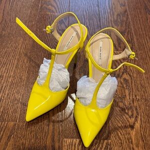 Zara Bright Yellow Women's Heels
